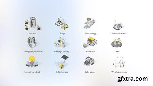 Videohive Conservation of Nature - Isometric Icons 49870946