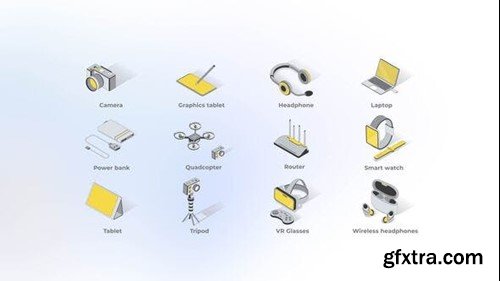 Videohive Modern Technology - Isometric Icons 49871225
