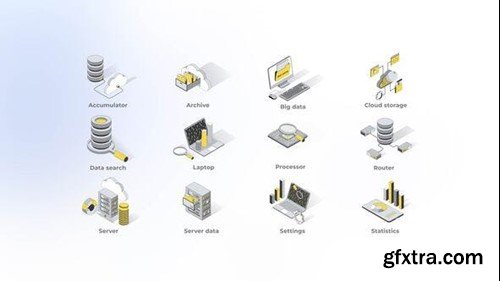 Videohive Technical System - Isometric Icons 49871296