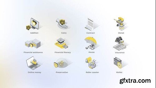 Videohive Finances - Isometric Icons 49871060