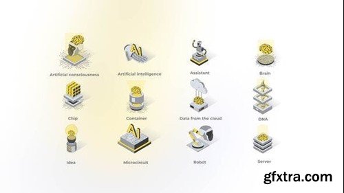 Videohive Artificial Intelligence - Isometric Icons 49870823
