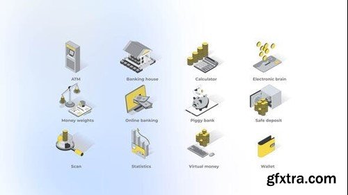 Videohive Banking - Isometric Icons 49870867