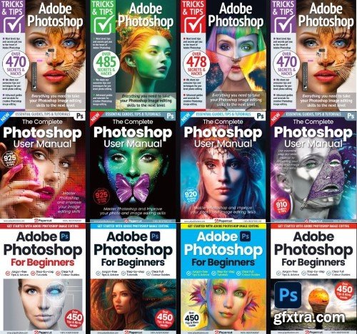 Adobe Photoshop The Complete Manual, Tricks And Tips, For Beginners - 2023 Full Year Issues Collection