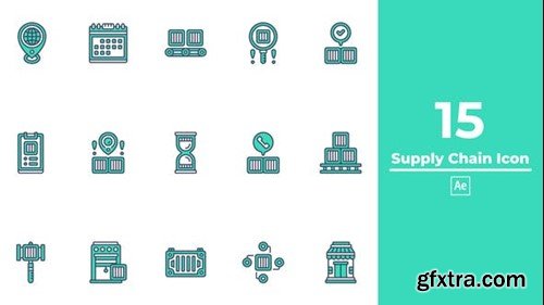 Videohive Supply Chain Icon After Effects 49883160