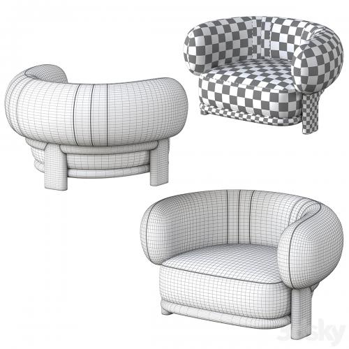 Bol Armchair By HC28 Cosmo