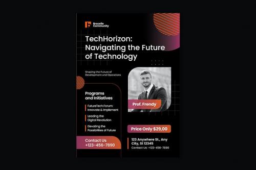 Tech Company Conference Poster