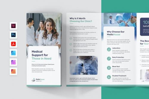 Doctor and Medical Brochure Tri-Fold Template