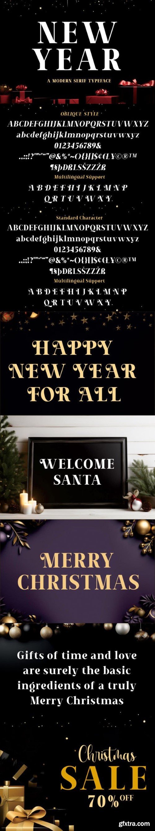 New Year Font