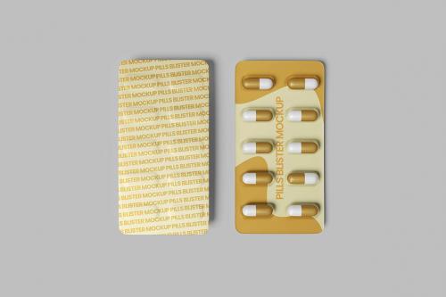 Pills Blister Mockup