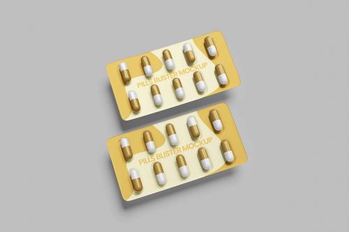 Pills Blister Mockup