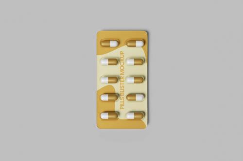 Pills Blister Mockup