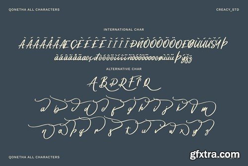 Qonetha - Brush Stylish Script 46ECHFR