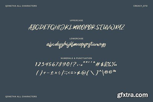 Qonetha - Brush Stylish Script 46ECHFR