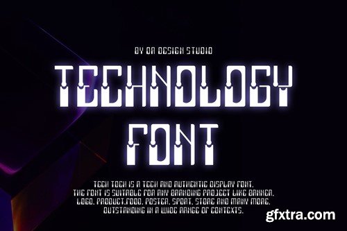 Stuck Techno Font NAZF47P