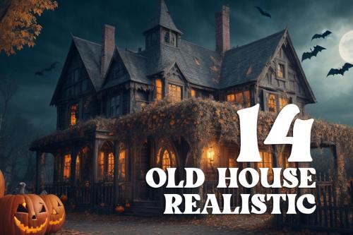 Deeezy - 14 Old House Halloween Stock Images