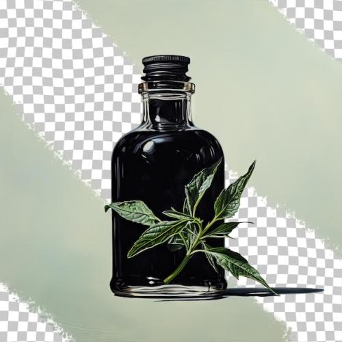 Isolated Balsam In Black Container