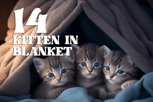 Deeezy - 14 Adorable Kitten in Blanket