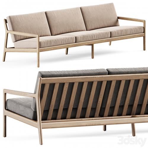 Teak Jack outdoor sofa 3 seater by Ethnicraft / Three-seater sofa