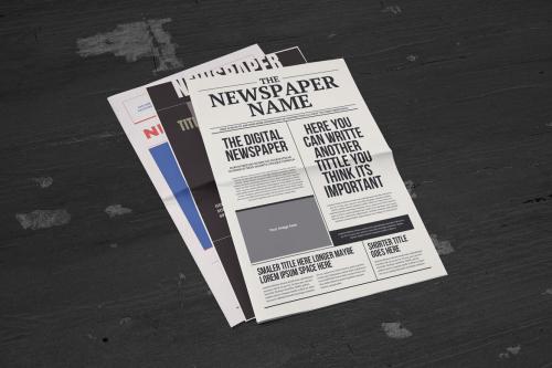 Deeezy - Newspaper Quick Illustrator Pages Templates