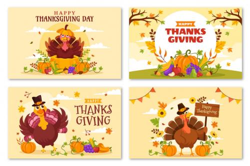 Deeezy - 30 Happy Thanksgiving Day Illustrations