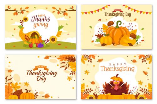 Deeezy - 30 Happy Thanksgiving Day Illustrations