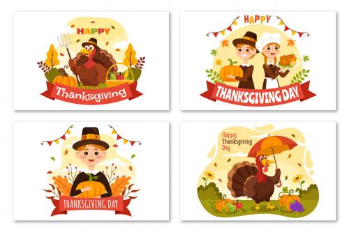 Deeezy - 30 Happy Thanksgiving Day Illustrations