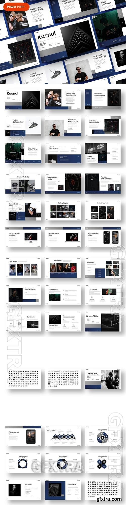 Kusnul - Business PowerPoint Template HG66CM2