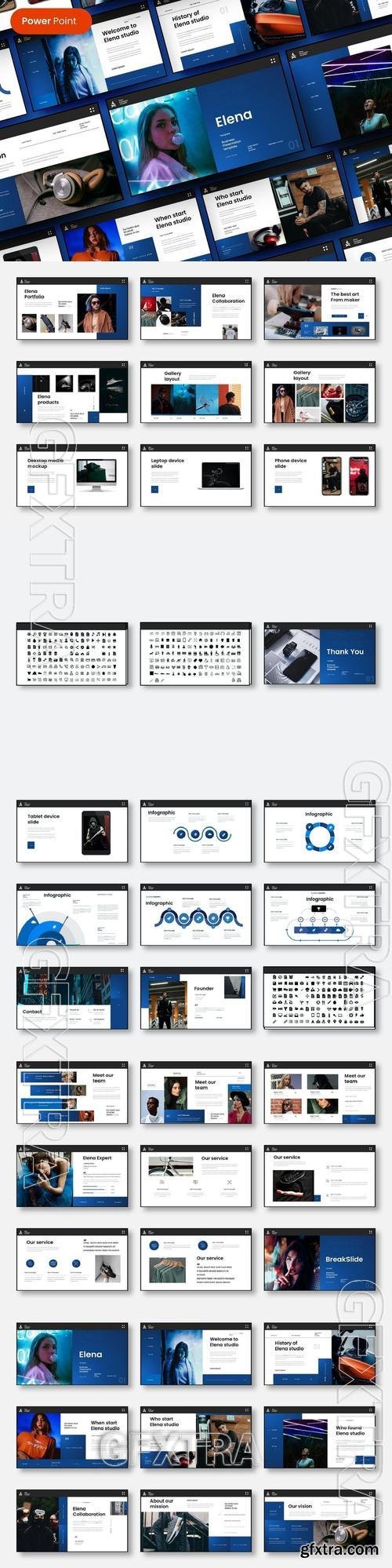 Elena - Business PowerPoint Template DU2FFGN