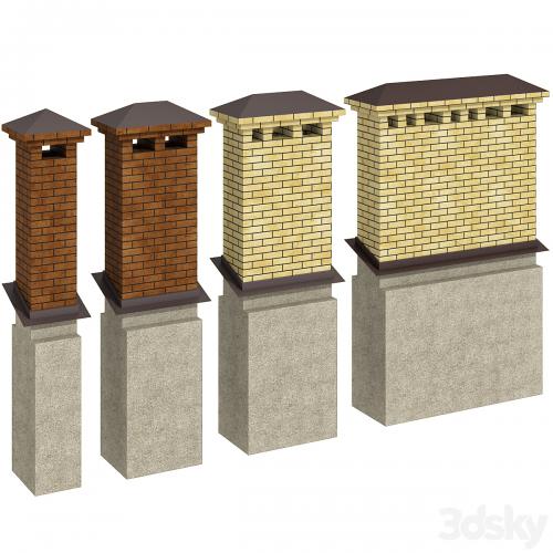 Chimney chimney ventilation duct / chimney smokestack ventilation