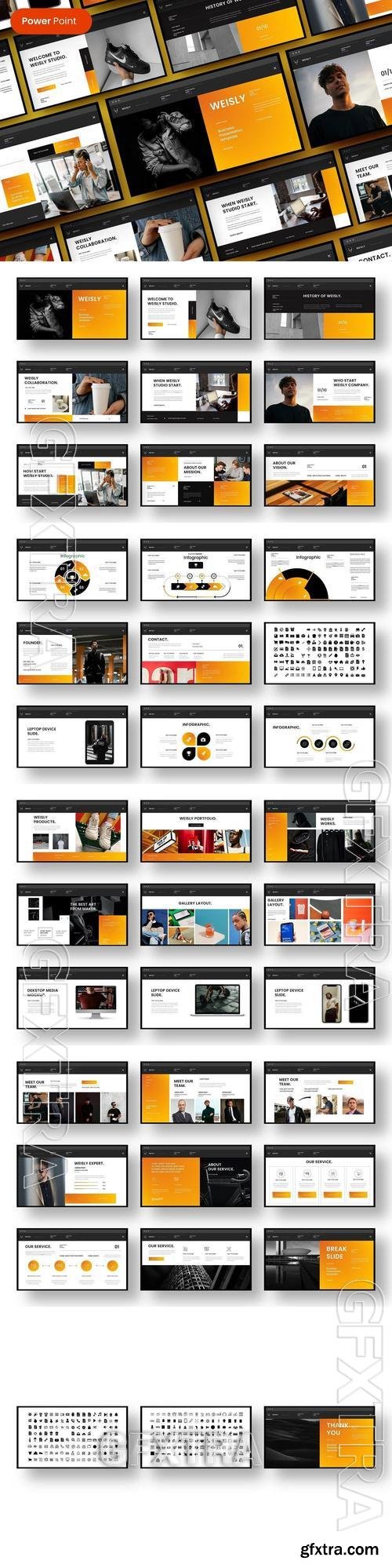 Weisly - Business PowerPoint Template A97M7X9