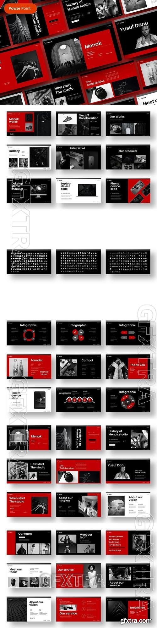 Menak  Business PowerPoint Template SRGNF54