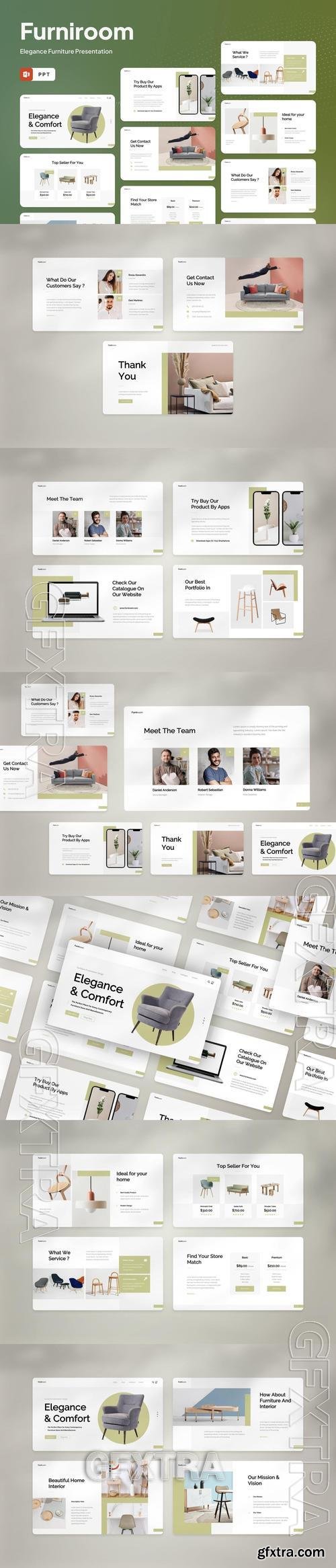 Furniroom - Elegance Furniture PowerPoint Template MPBASBE