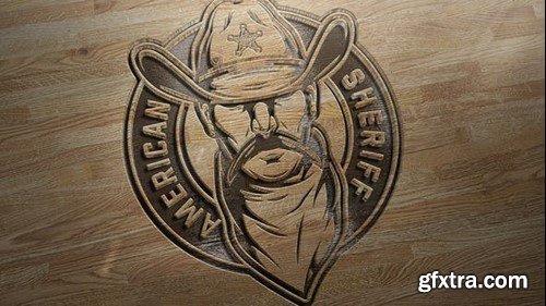 Videohive Woodcut Mockup Logo 49888503