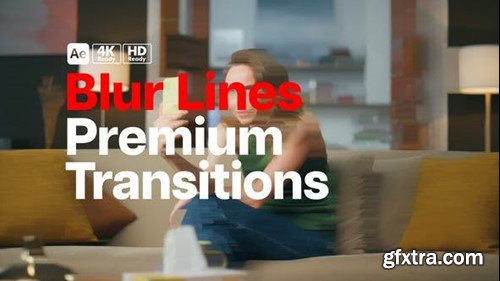 Videohive Premium Transitions Blur Lines 49943414