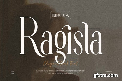 Ragista Elegant Ligature Serif Font Typeface GAQ2LX5