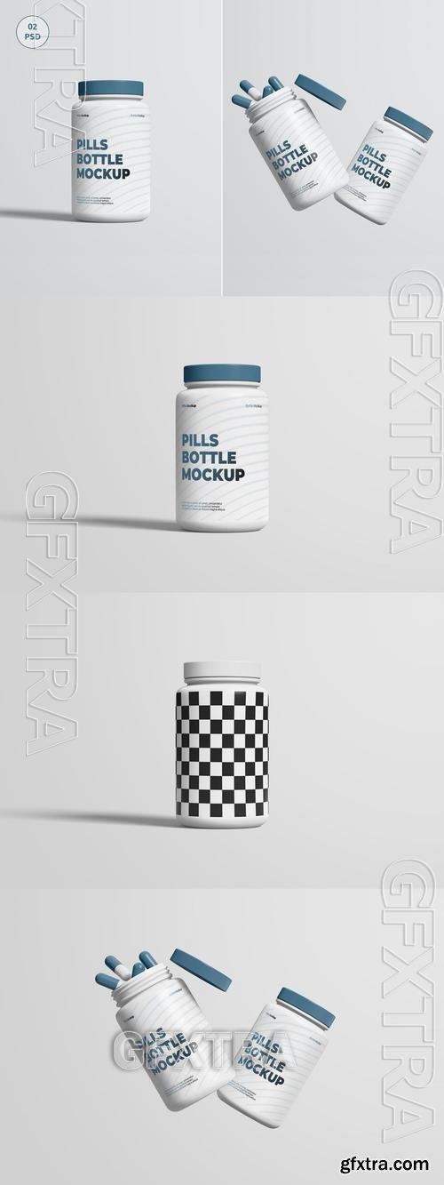 Pills Bottle Mockup CNVVGEQ