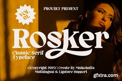 Rosker - Classic Serif Typeface DUUN2HN