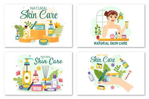 Deeezy - 14 Natural Skin Care Vector Illustrations