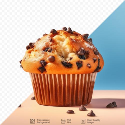 Isolated Muffin On Transparent Background