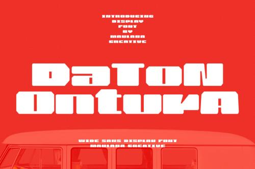 Deeezy - Daton Ontura Wide Sans Display Font