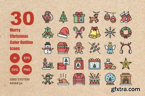 Christmas Icon Pack 15xSVG