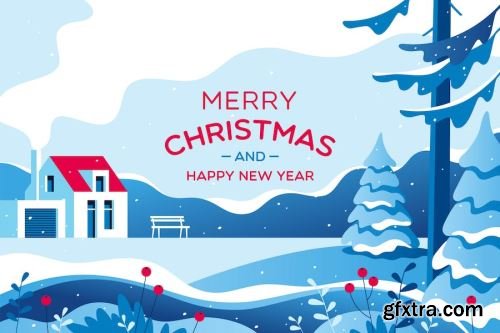 Christmas Social Media Graphic Kits 14xAI