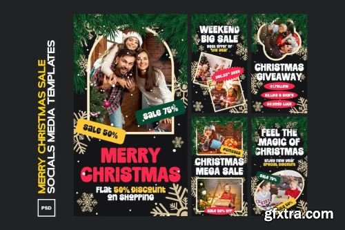 Christmas Social Media Graphic Kits 14xAI