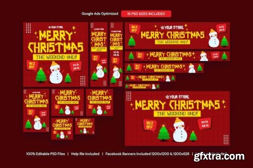 Christmas Social Media Graphic Kits 14xAI