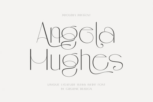 Deeezy - Angela Hughes Elegant Ligature Sans