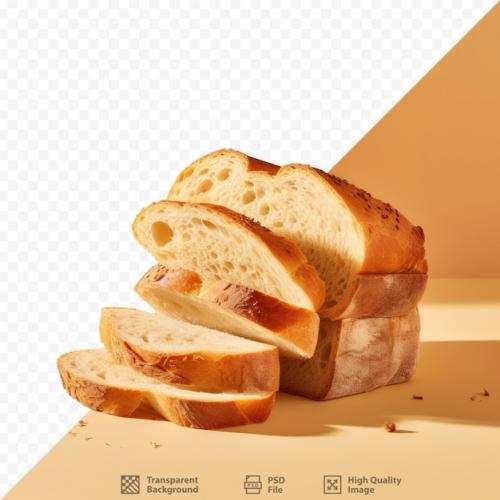 Italian Bread Slices On A Transparent Background