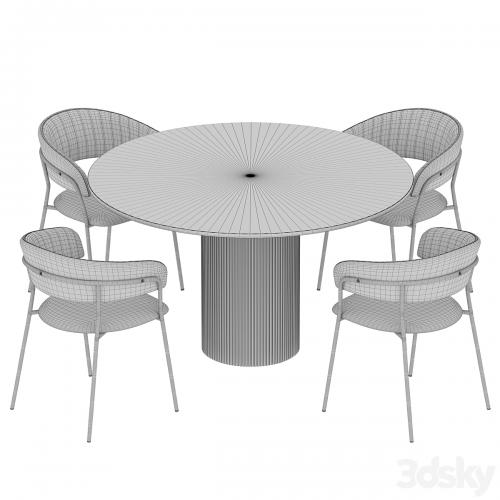 Ostinato table Turin chair Dining set