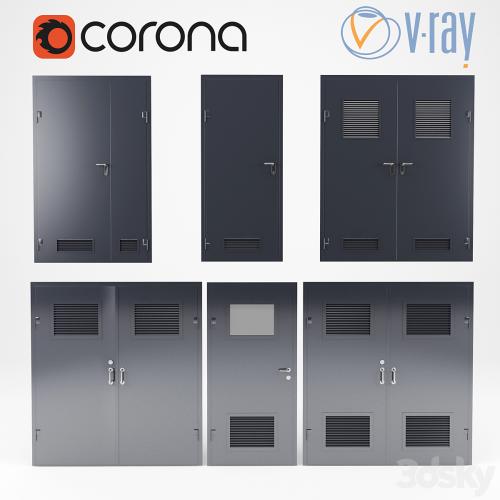 set of 6 doors for switchboard, factory 