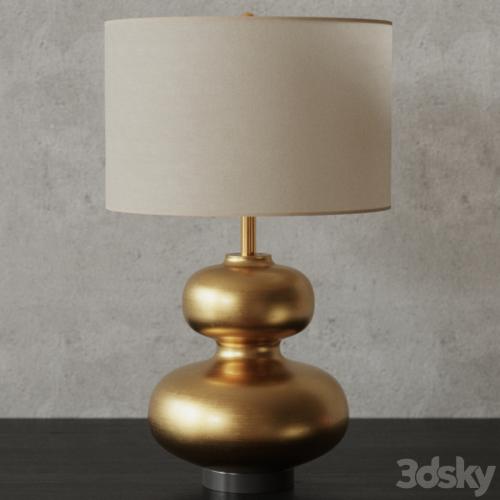 Pottery Barn ISLA CURVY Brass Table Lamp