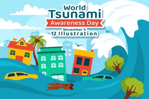 Deeezy - 12 World Tsunami Awareness Day Illustration